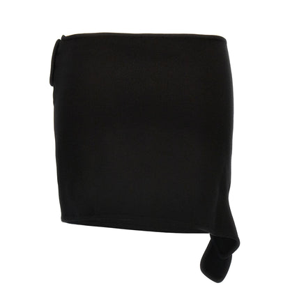 Courrèges Black Viscose Long Skirt