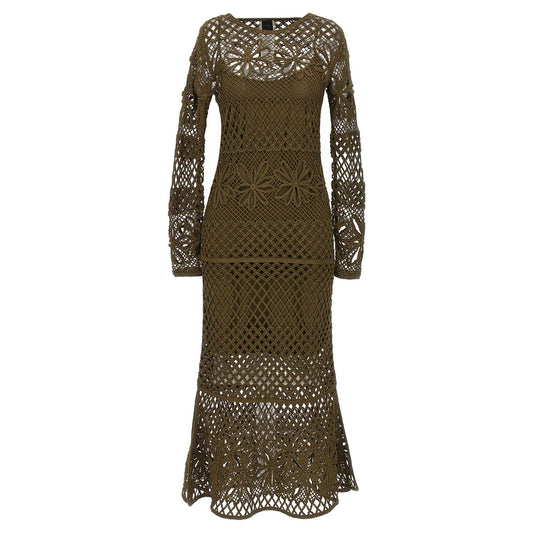 PINKO Bicolor Viscose Midi Dress