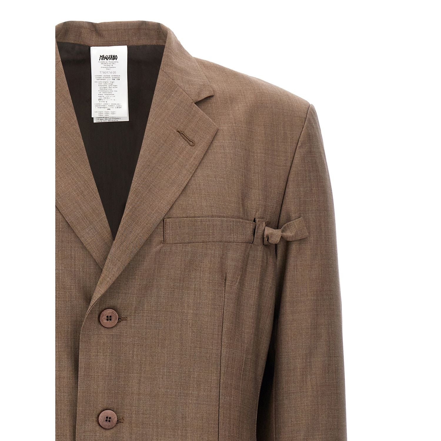 Magliano Brown Virgin Wool Blazer