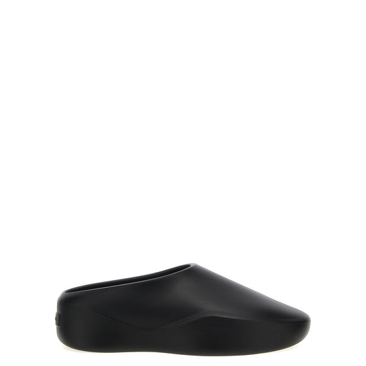 Fear Of God Black Rubber Clogs