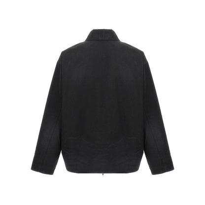 Balenciaga Black Cotton Full-Length Jacket