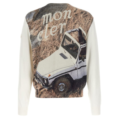 MONCLER GENIUS White Cotton Cardigan