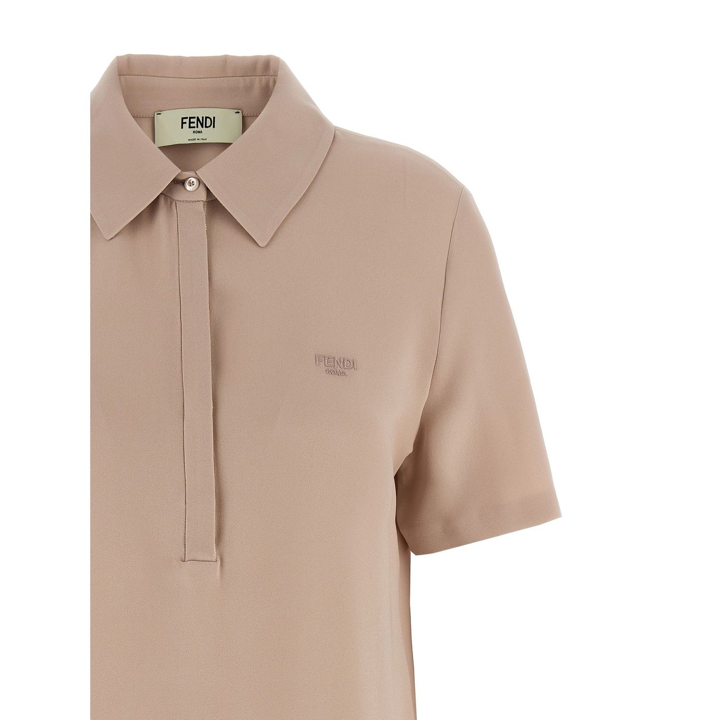 Fendi Multicolor Silk Polo Shirt