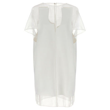 Khaite White Polyester Short Dress
