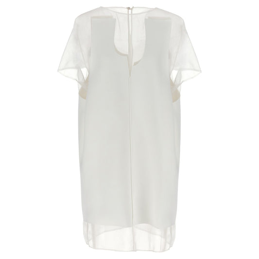 Khaite White Polyester Short Dress