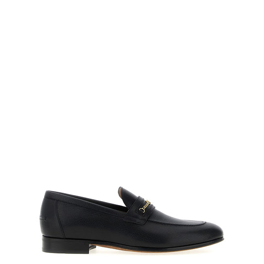 Valentino Garavani Black Goatskin Slip-On Loafers