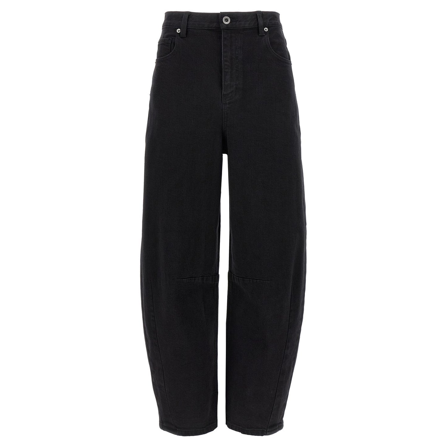 Self-Portrait Black Cotton High-Waisted Jean