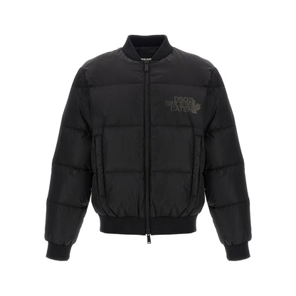 Dsquared² Black Polyamide Bomber