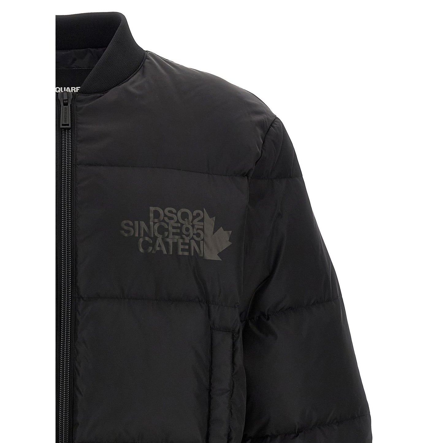 Dsquared² Black Polyamide Bomber