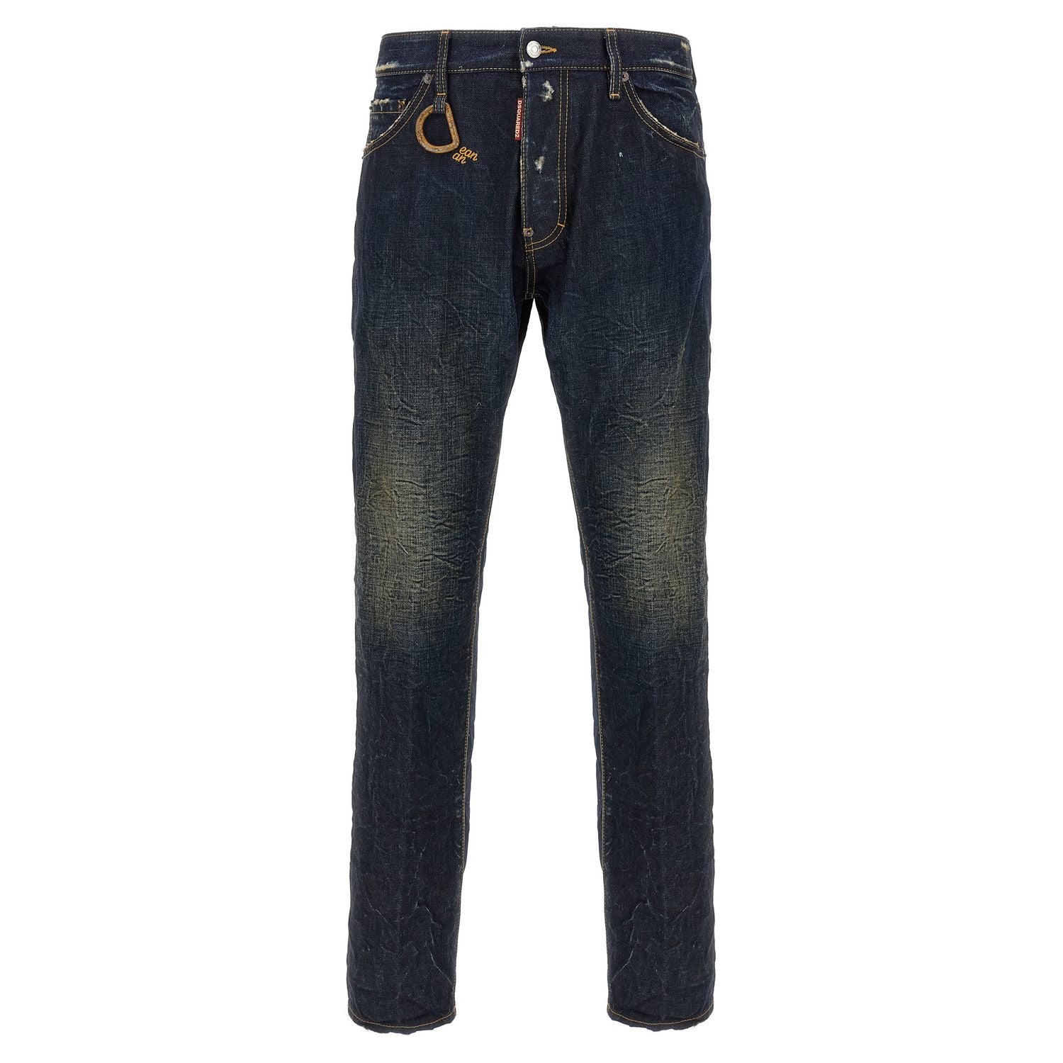 Dsquared² Blue Cotton Slim Fit Jeans