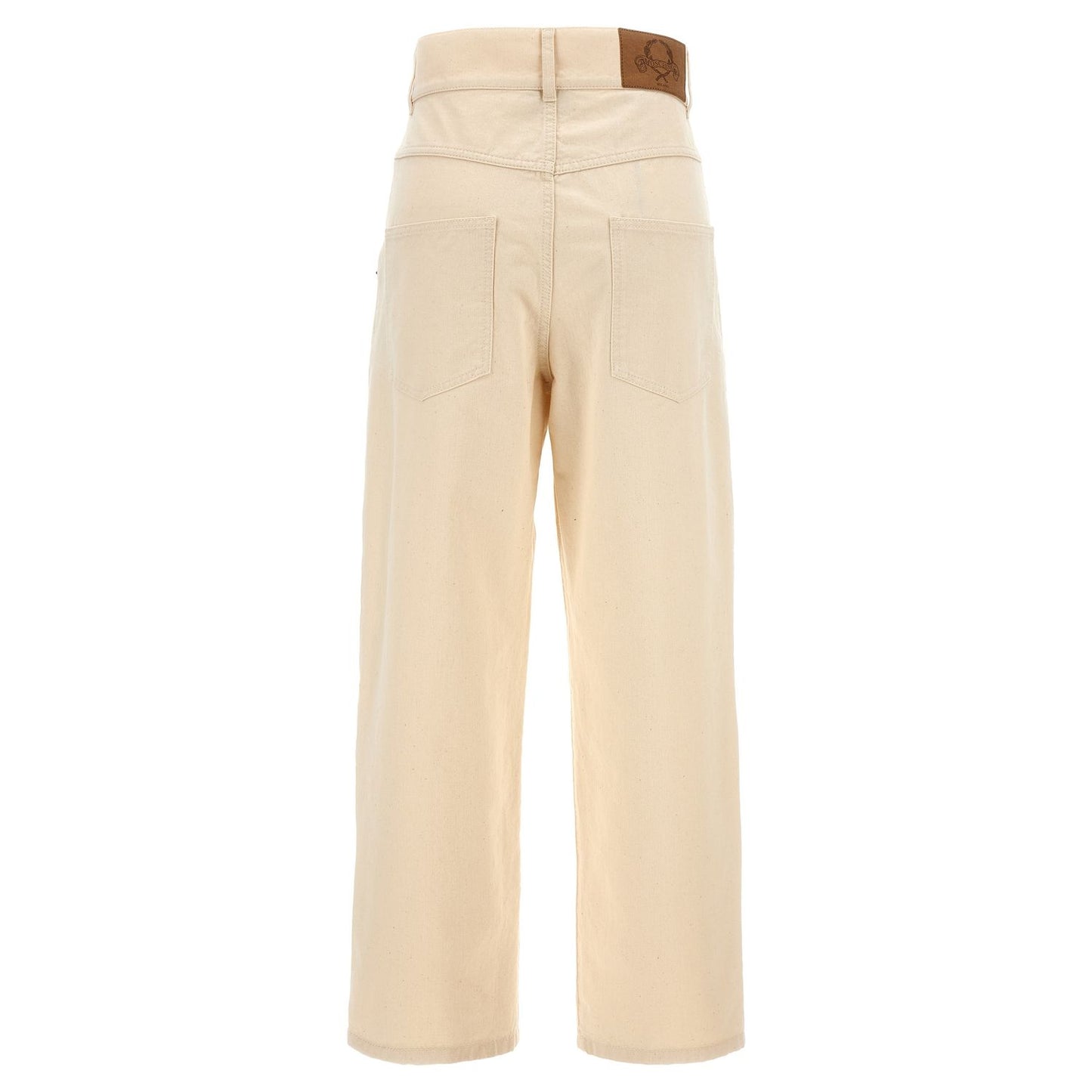 Moschino Beige Cotton Casual Pants