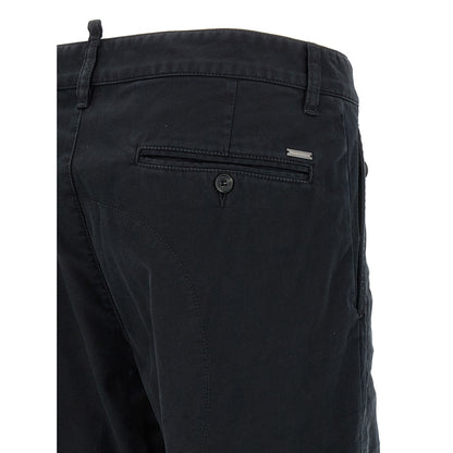 Dsquared² Black Cotton Chino Pants