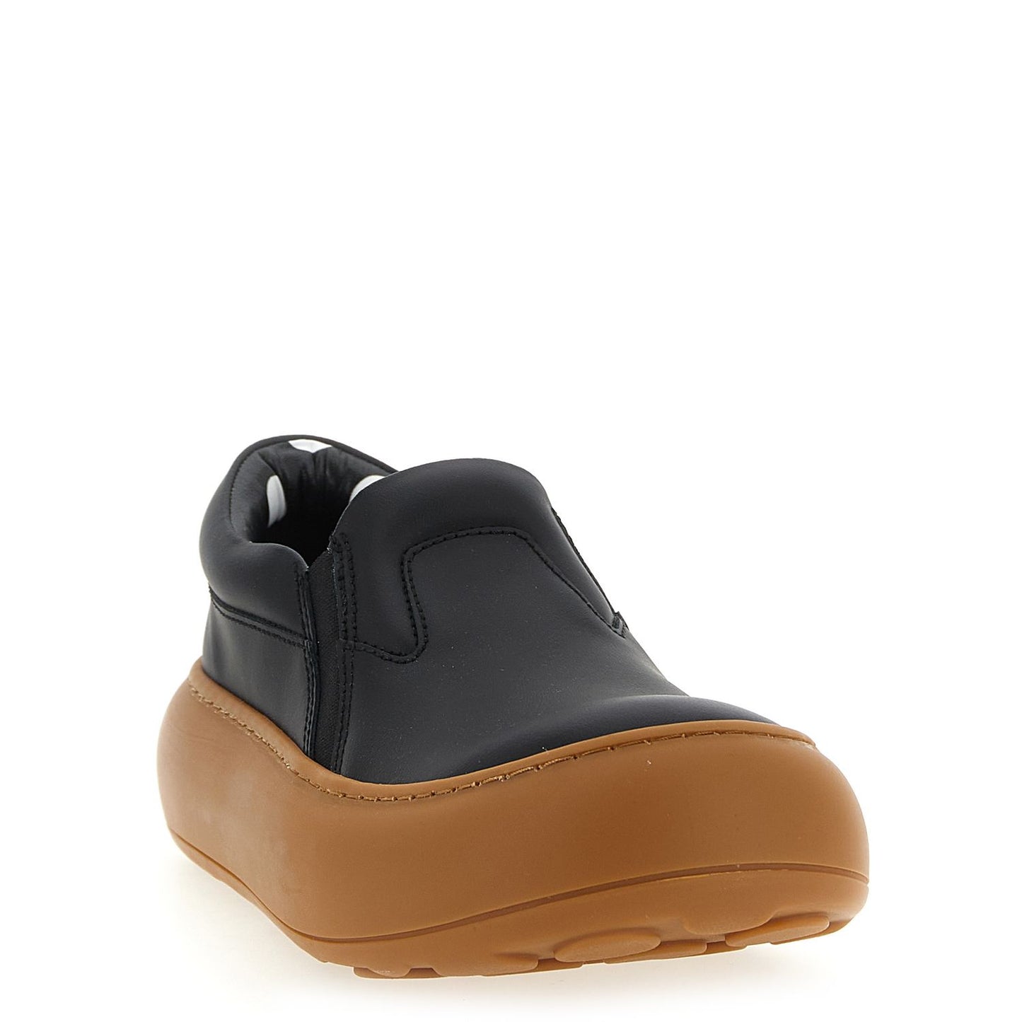 Moschino Black Leather Chunky Sneakers