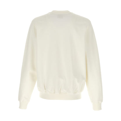 Casablanca White Cotton Sweatshirt