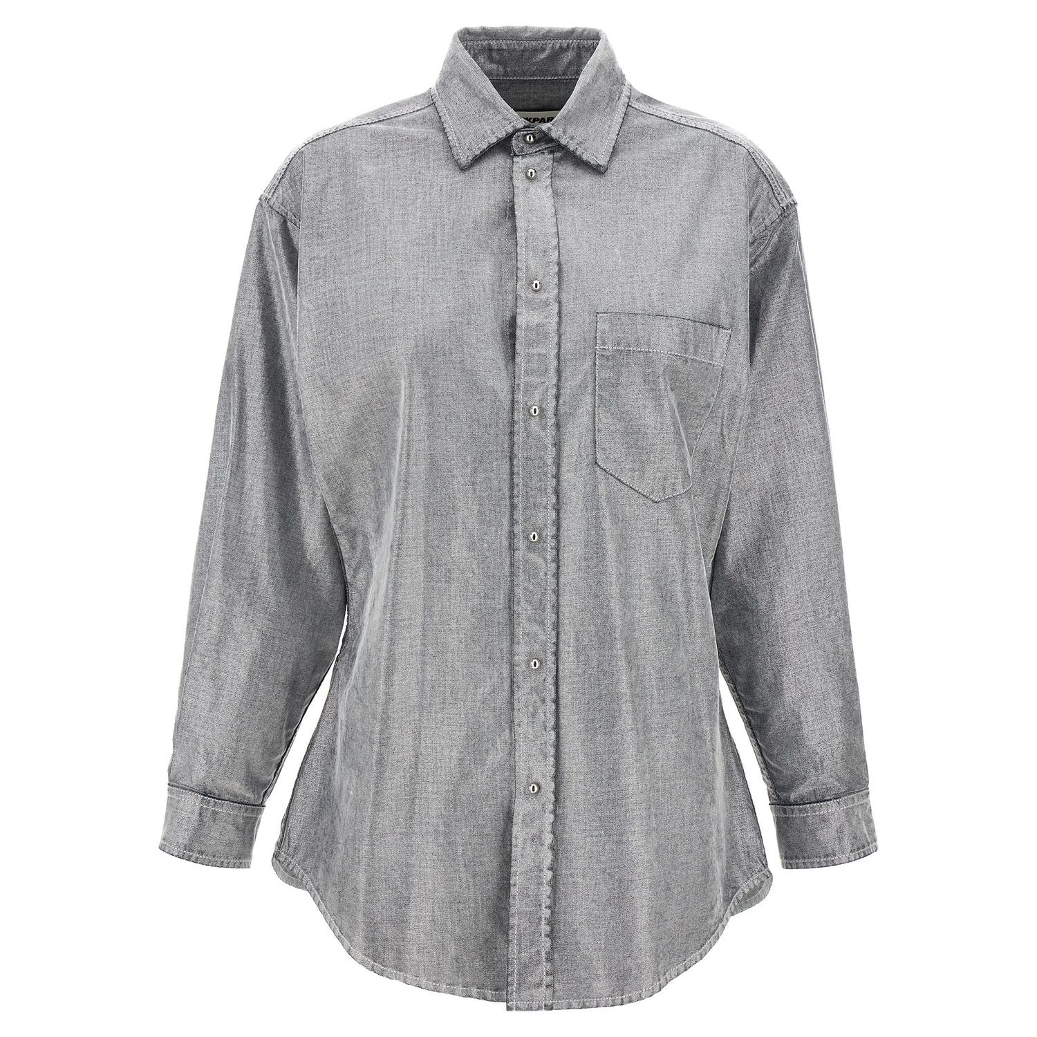 Darkpark Silver Cotton Blouse