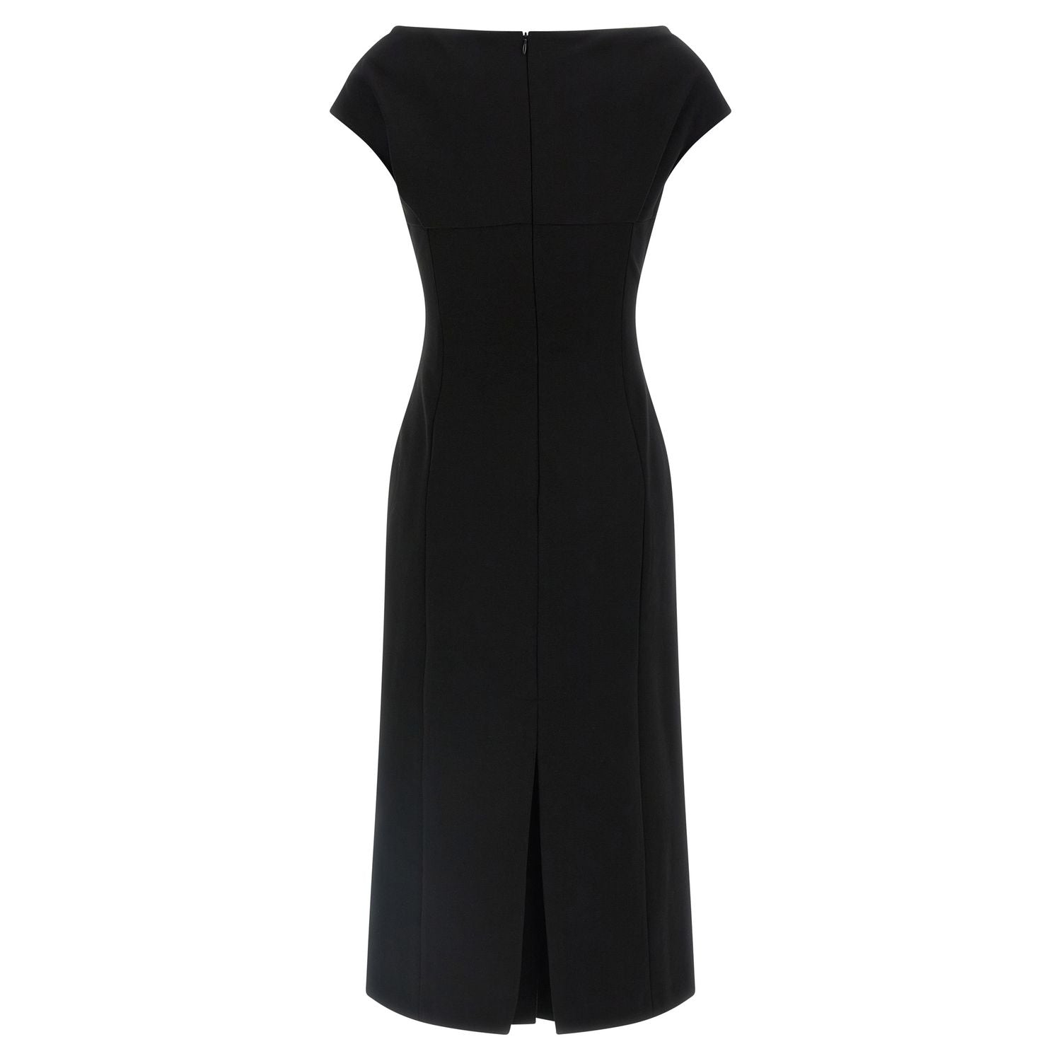 Ermanno Scervino Black Viscose Midi Dress