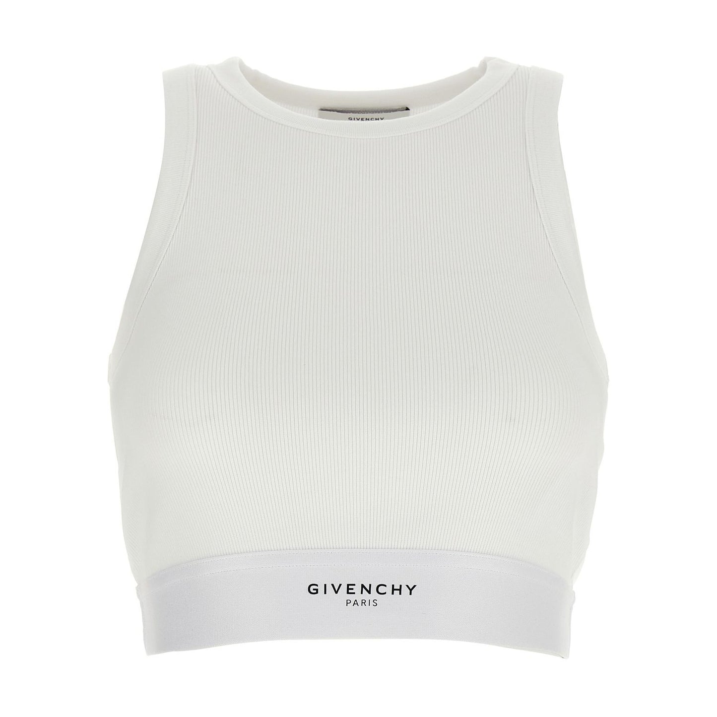 Givenchy White Cotton Tank Tops
