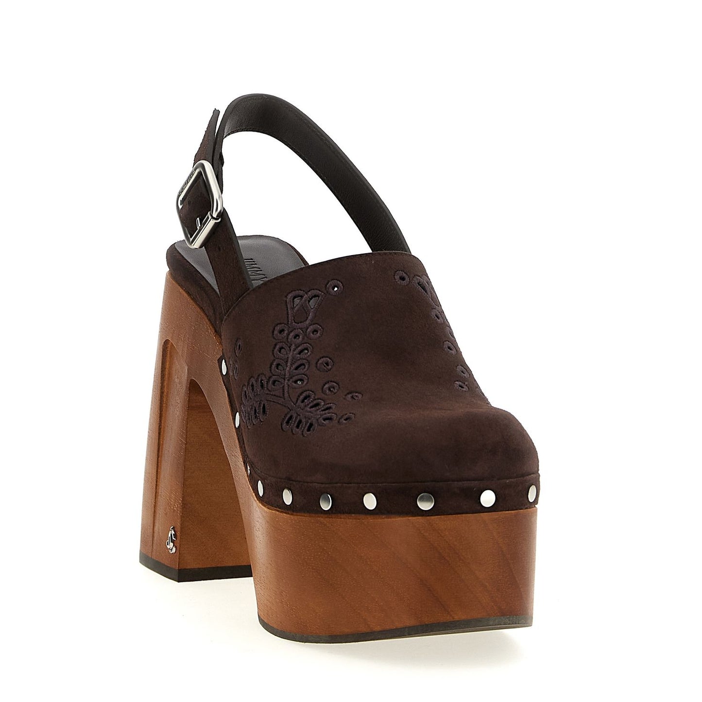 Jimmy Choo Brown Leather High Heel Pumps