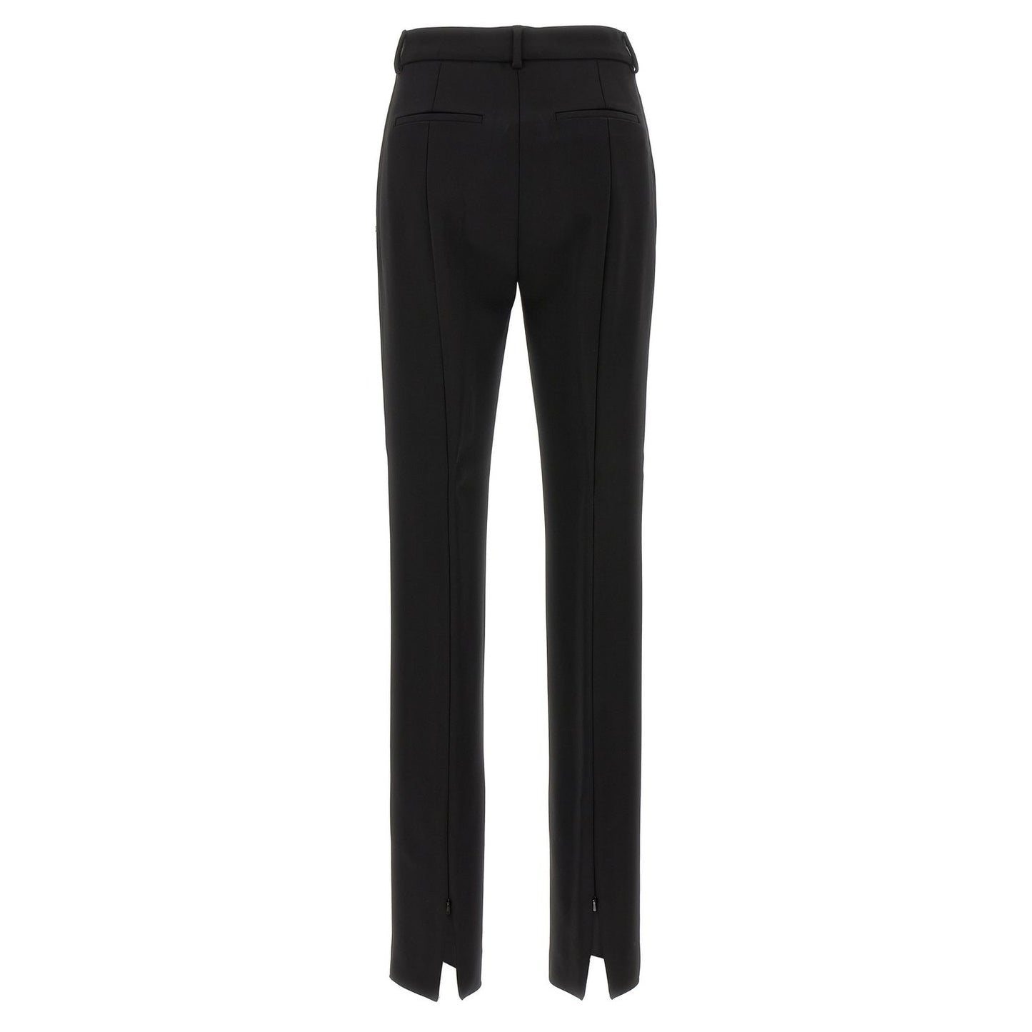Sportmax Black Viscose Casual Pants
