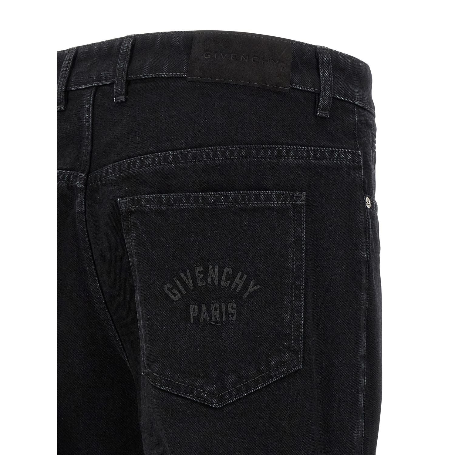 Givenchy Black Cotton Straight-Leg Jeans