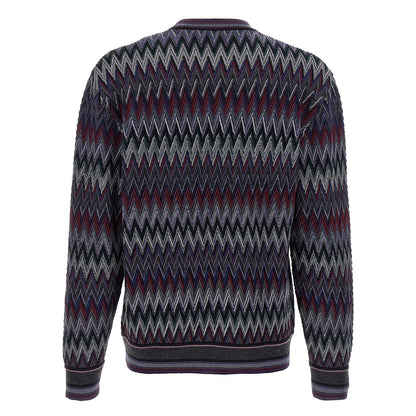 Missoni Blue Wool Cardigan