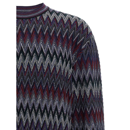 Missoni Blue Wool Cardigan