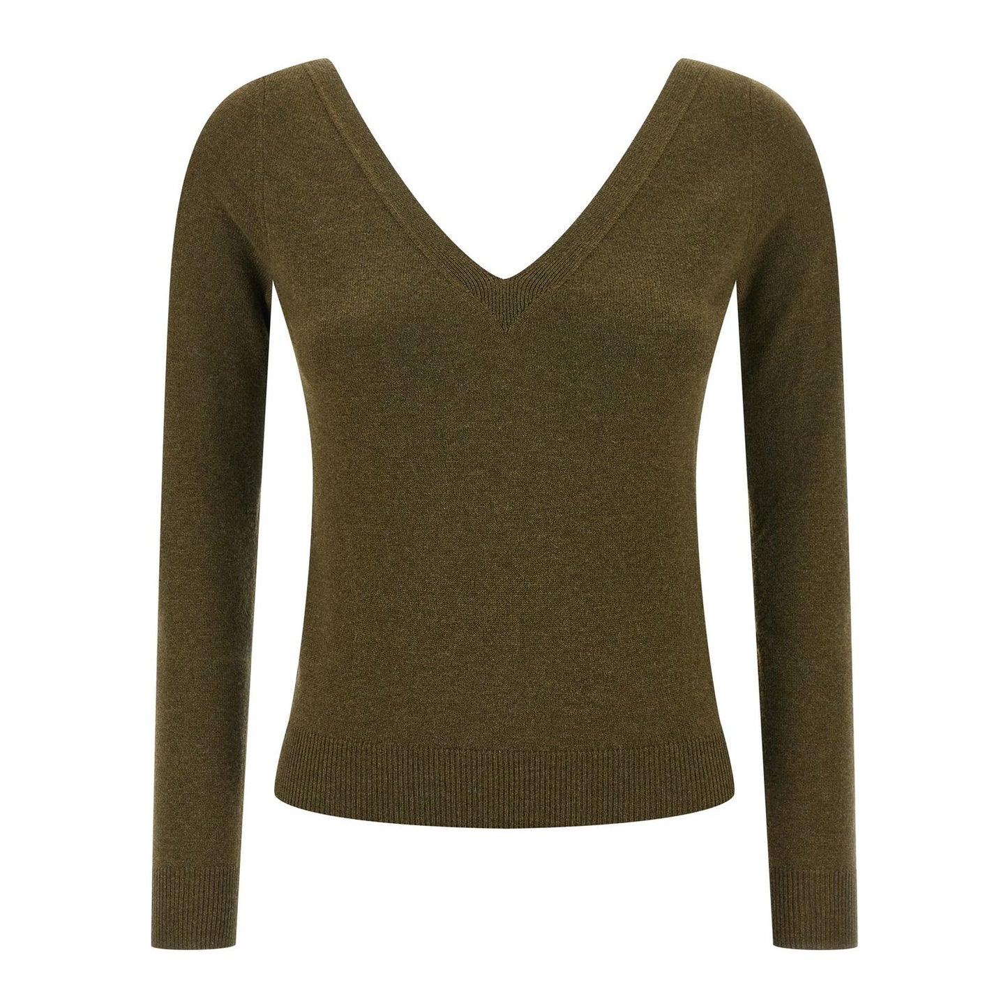 Saint Laurent Bicolor Cashmere Cardigan