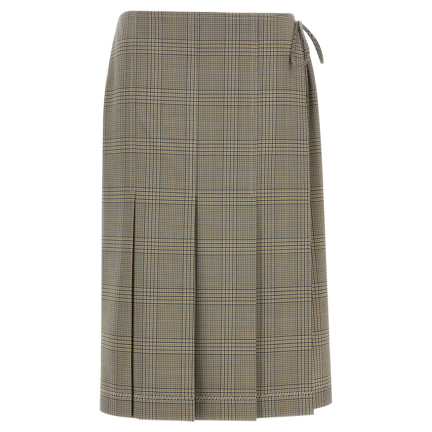 Marni Gray Polyester Midi Skirt