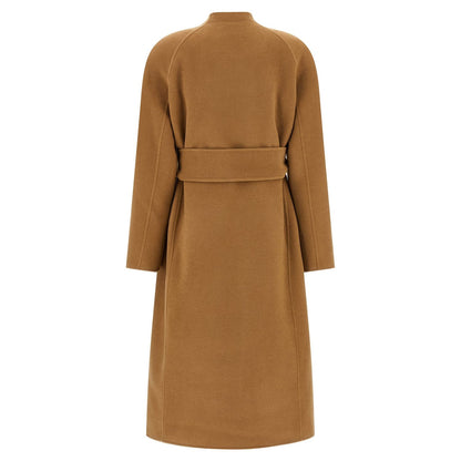 Khaite Brown Wool Coat