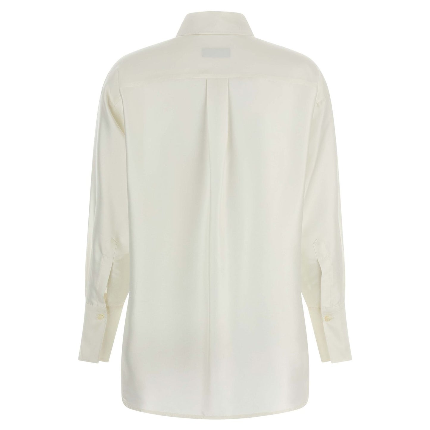 Alberto Biani White Silk Blouse