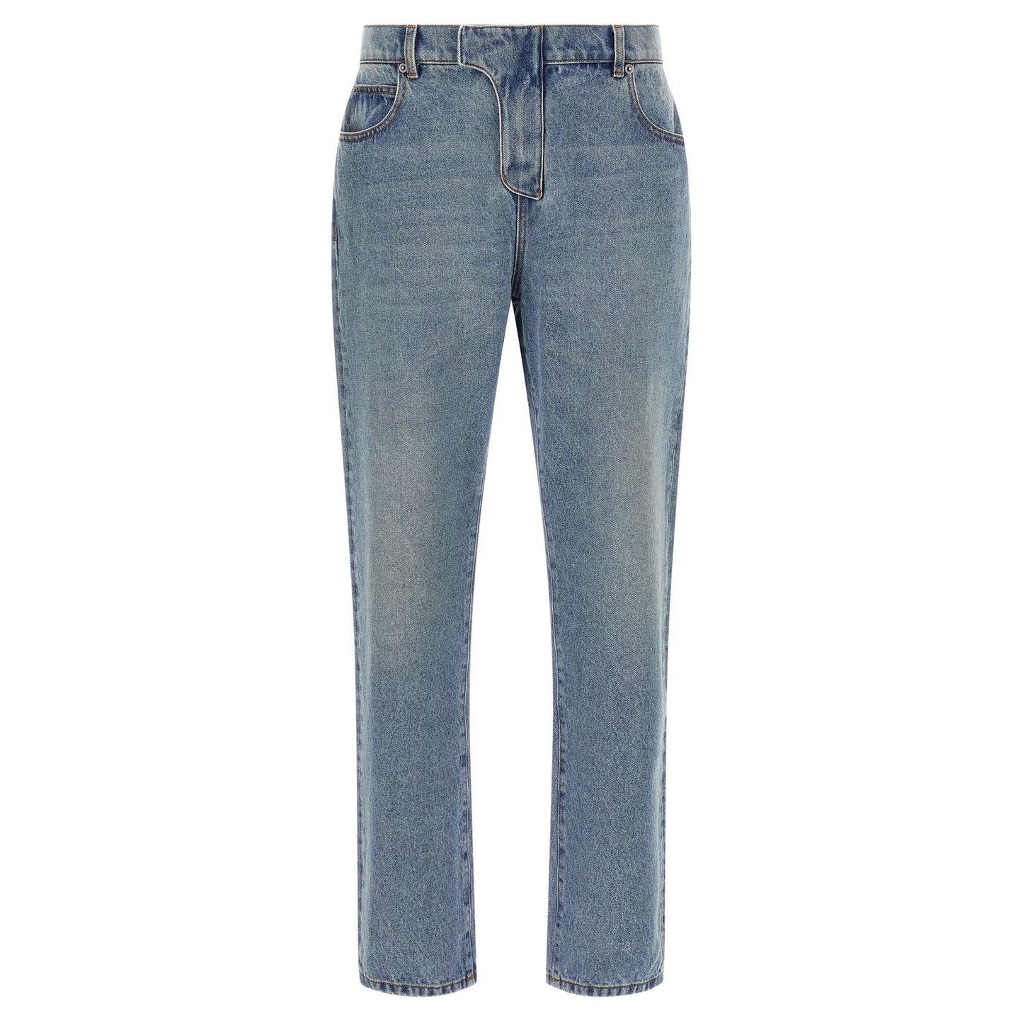 Balmain Blue Cotton Jeans Denim