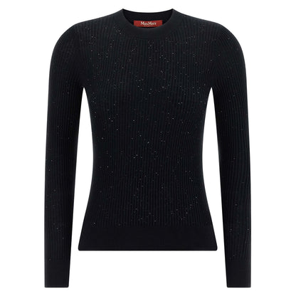Max Mara Black Silk Cardigan