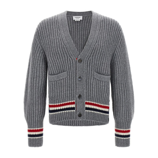Thom Browne Gray Cashmere Cardigan