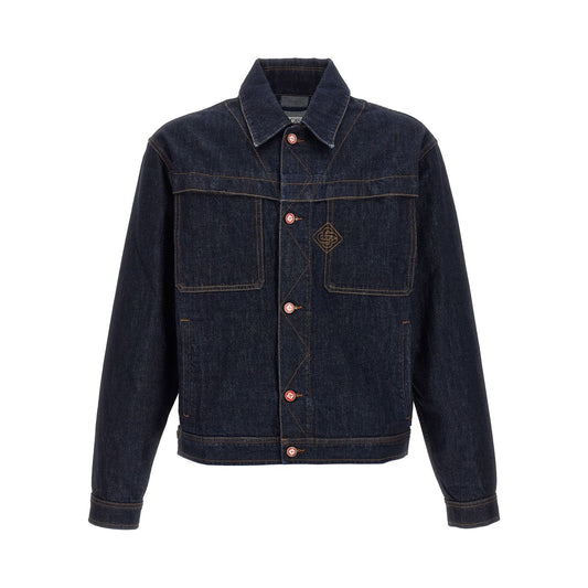 Casablanca Blue Cotton Denim Jacket