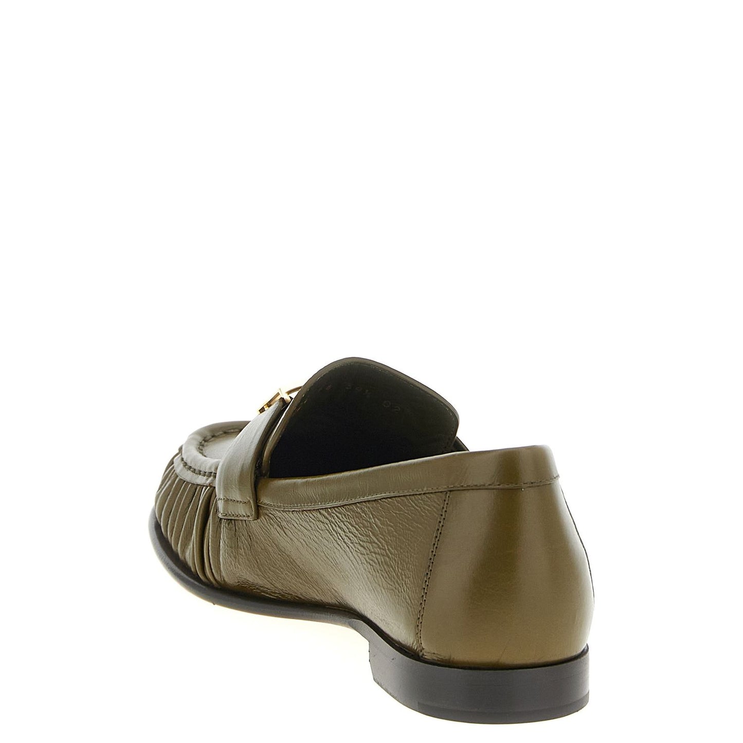 Fendi Bicolor Lamb Leather Slip-On Loafers