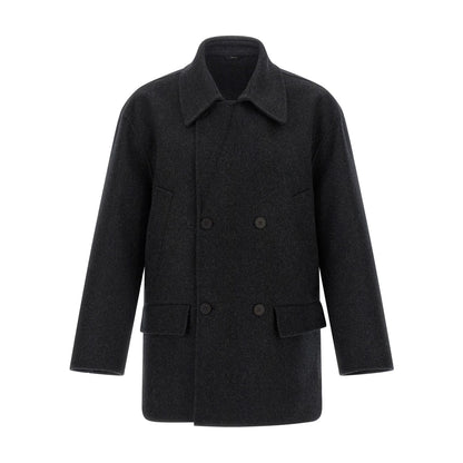 Fendi Gray Virgin Wool Coat