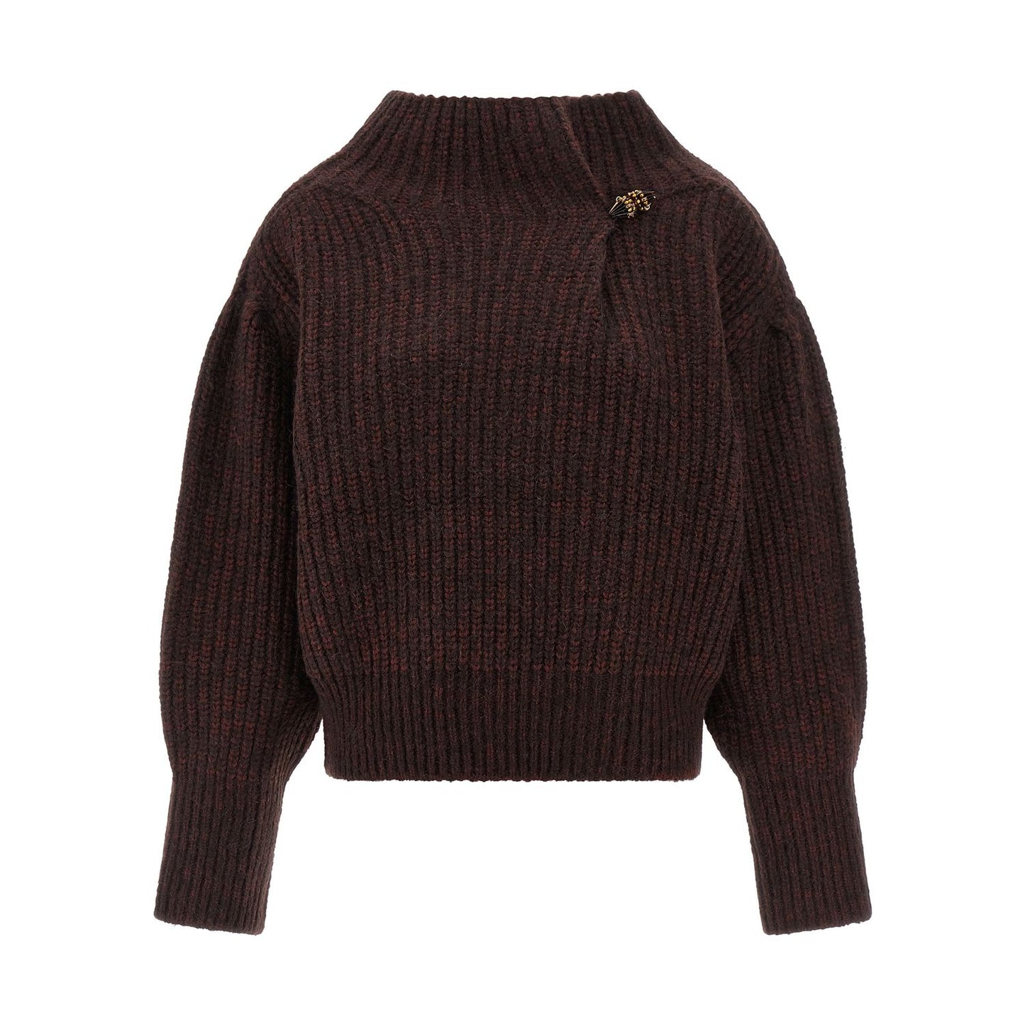 Dries Van Noten Bordeaux Wool Cardigan