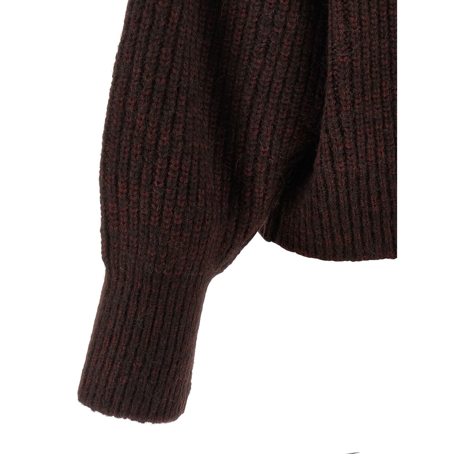 Dries Van Noten Bordeaux Wool Cardigan