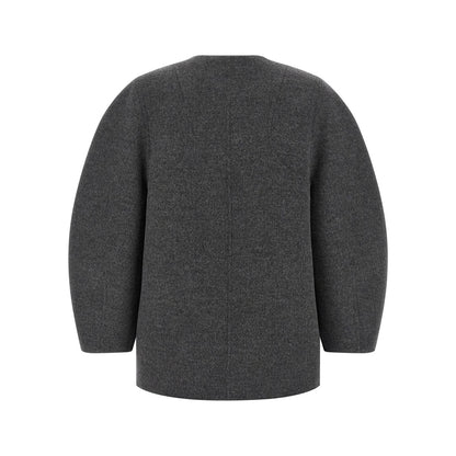 Fendi Gray Virgin Wool Coat