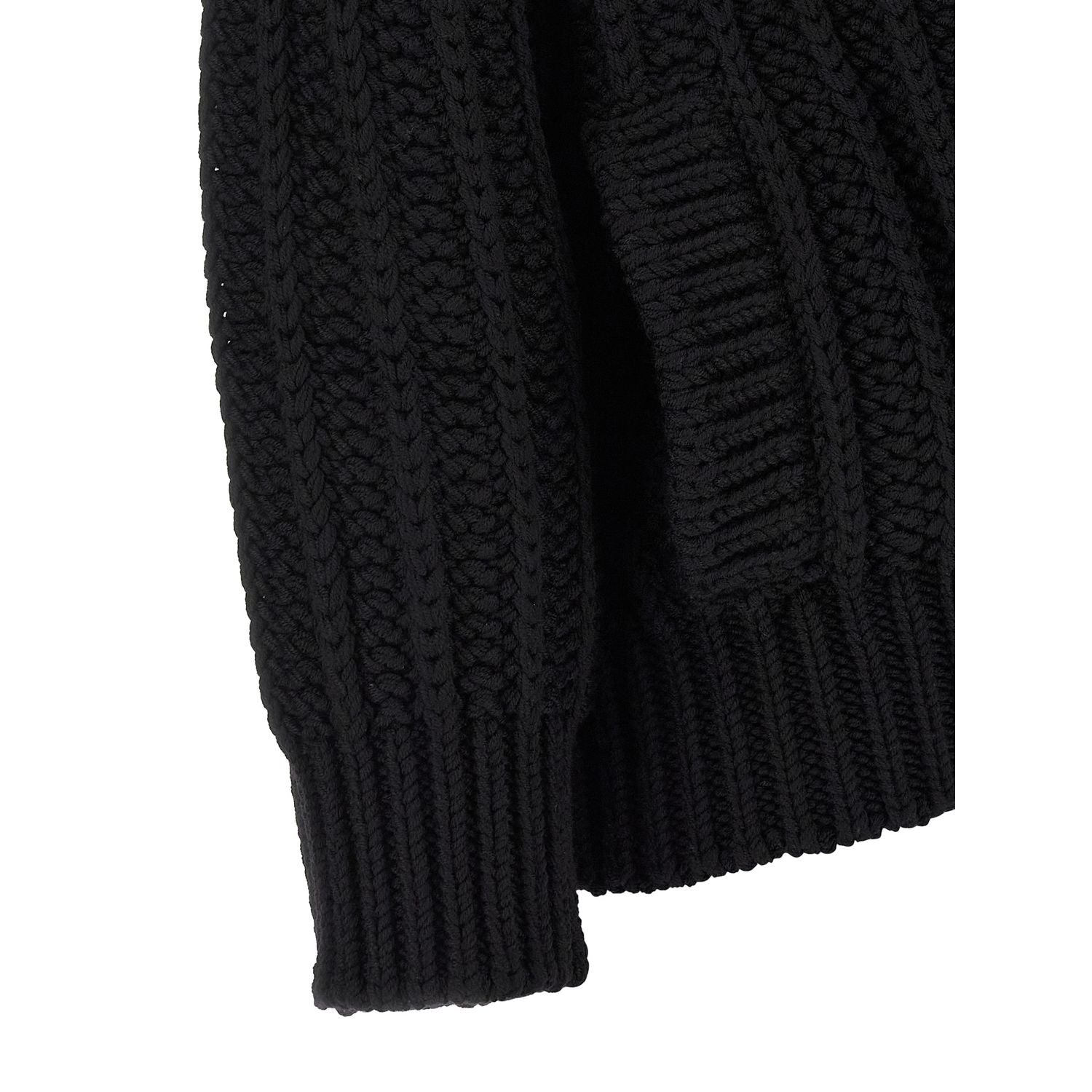 Dolce & Gabbana Black Virgin Wool Cardigan