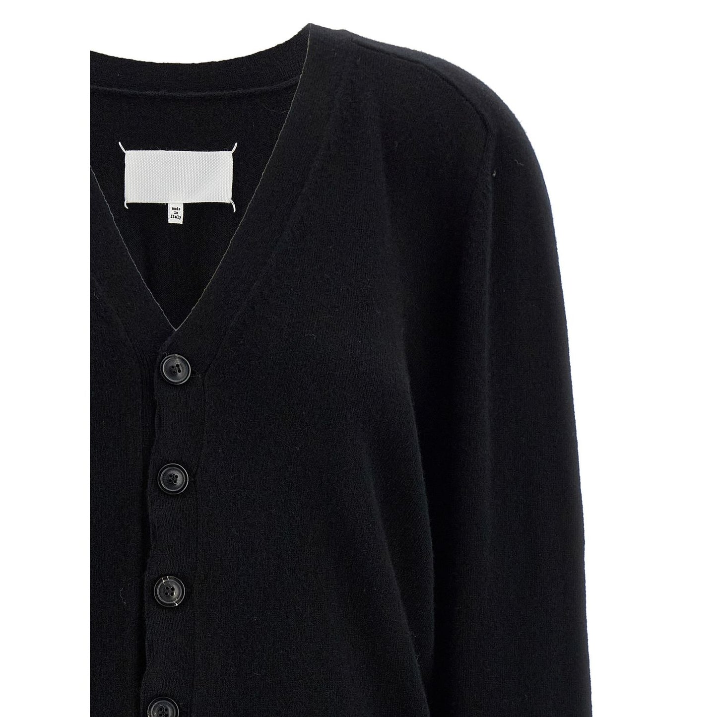 Maison Margiela Black Wool Cardigan