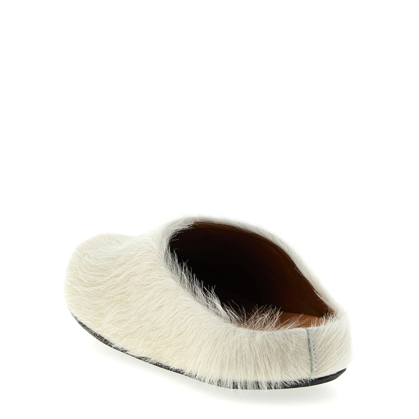 Marni White Calfskin Mules