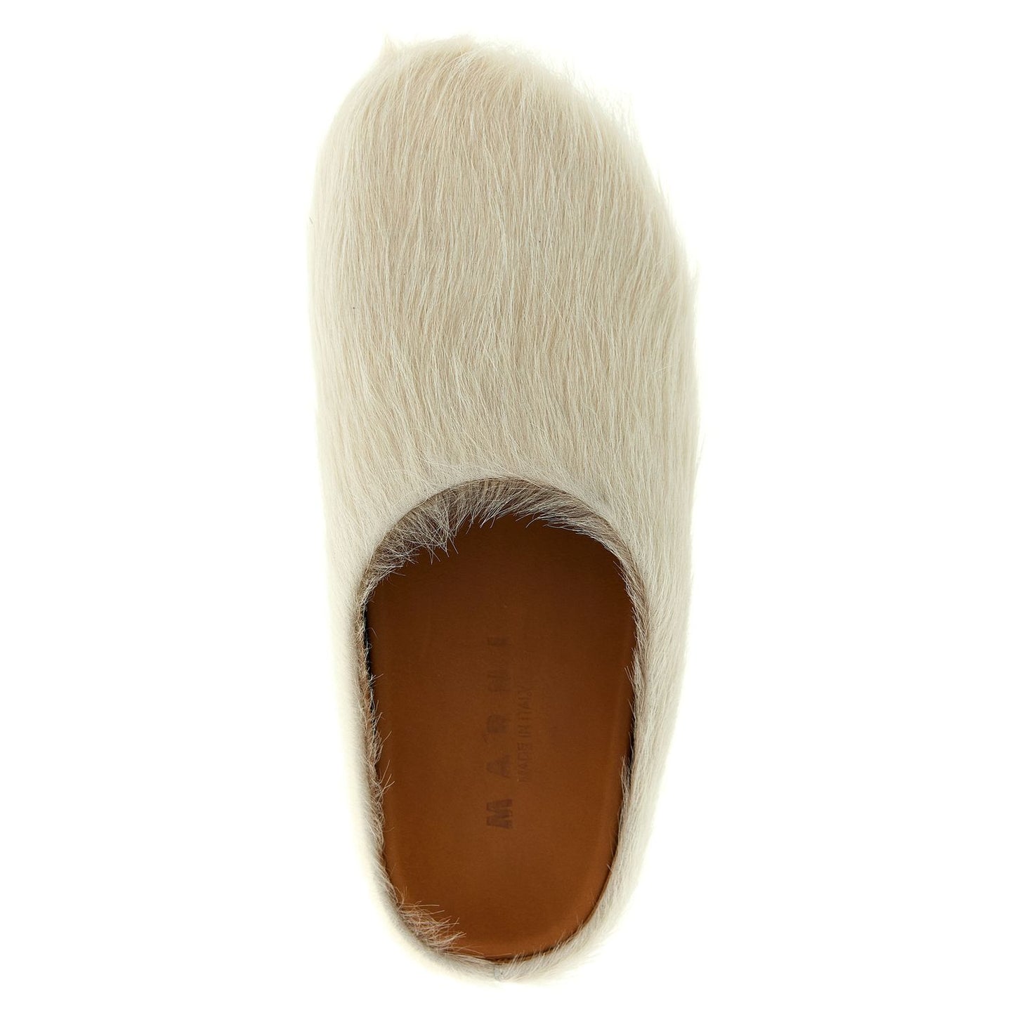 Marni White Calfskin Mules