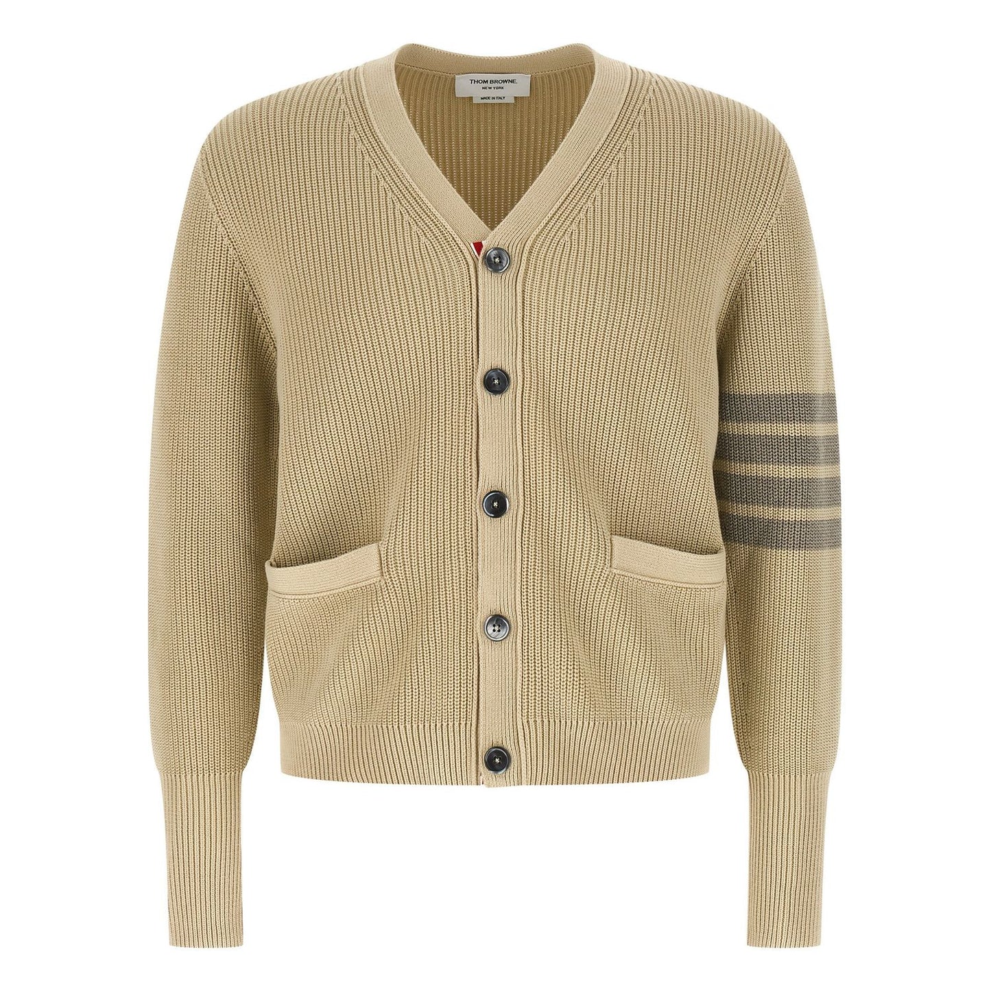 Thom Browne Beige Cotton Cardigan