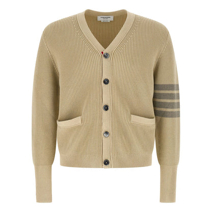 Thom Browne Beige Cotton Cardigan