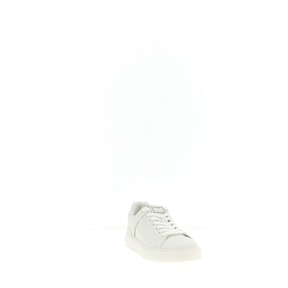 Balmain White Calfskin Sneakers