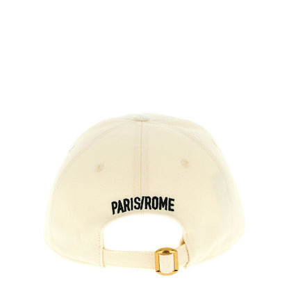 Valentino Garavani Beige Cotton Cap (Baseball Hat)