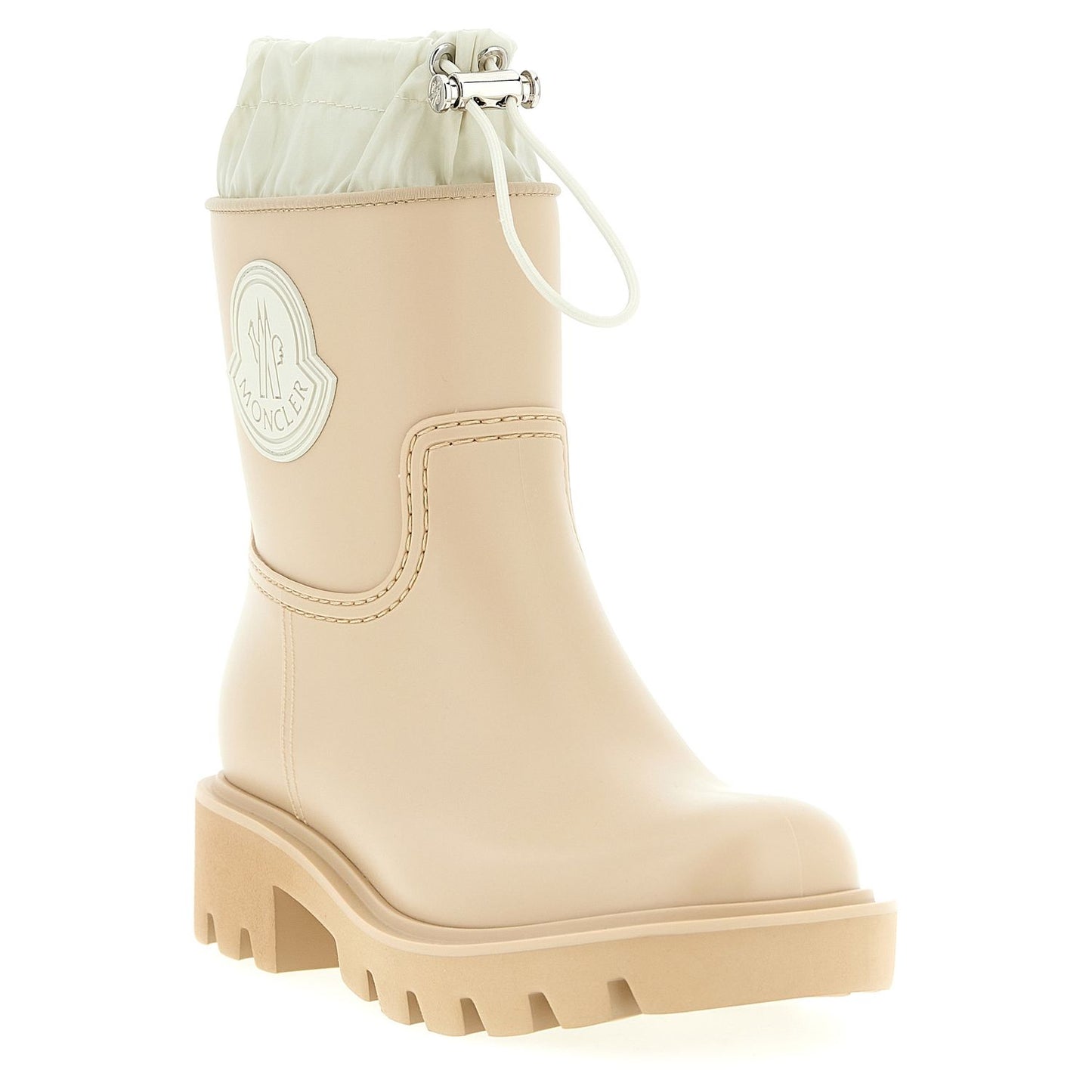 Moncler Beige Pvc Ankle Boots