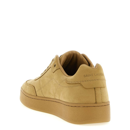 Saint Laurent Beige Calfskin Sneakers