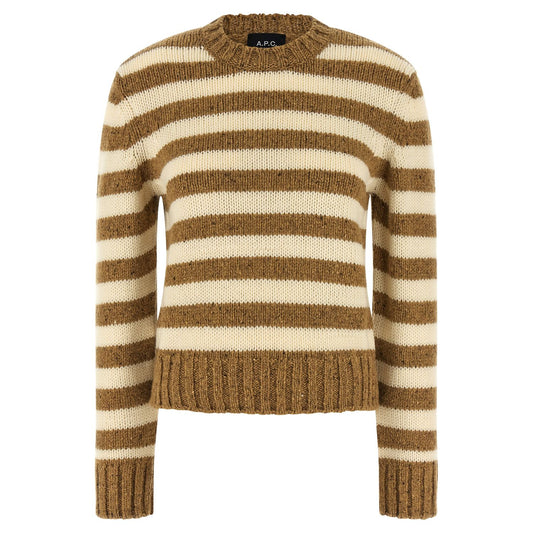 A.P.C. Brown Virgin Wool Cardigan